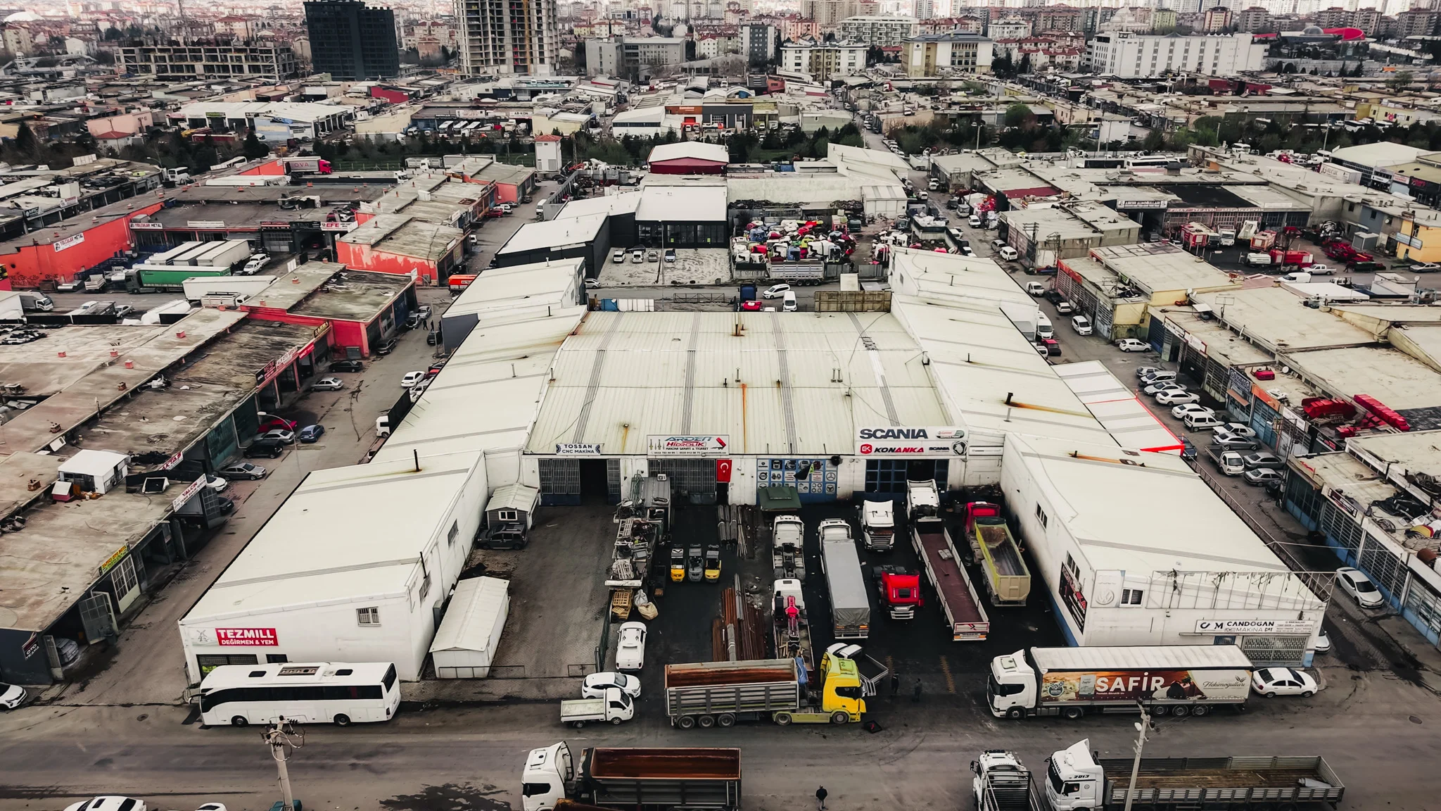 Arden Hidrolik Konya fabrikası dış cephe görünümü.
